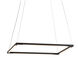 Z-Bar LED 18 inch Matte Black Pendant Ceiling Light, Square